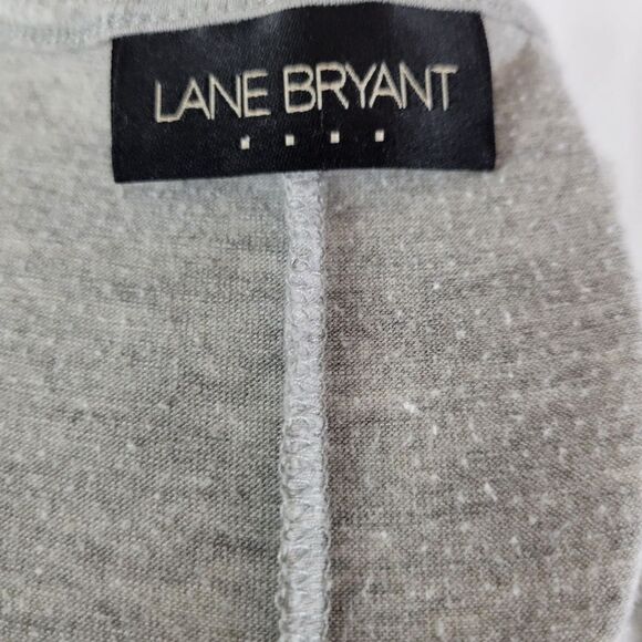 Lane Bryant Gray Embellished Short Sleeve Round Neck Top‎ - Picture 9 of 9